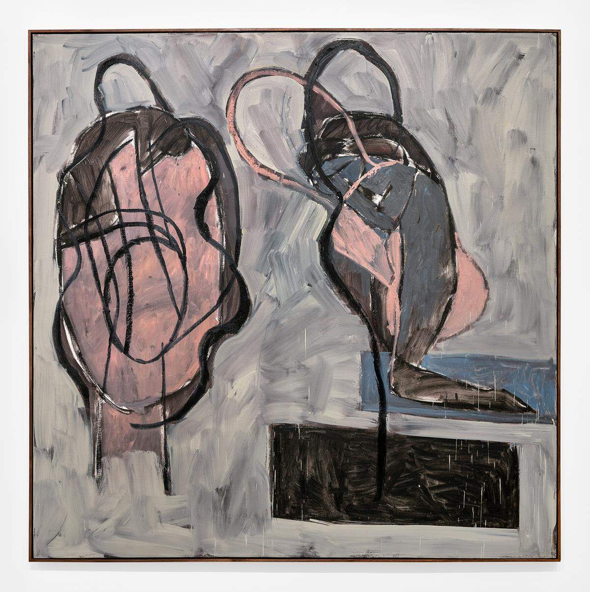 "Untitled" (form the Pulpo Serires), 1990, óleo sobre lino, 84 x 84 pulgadas.