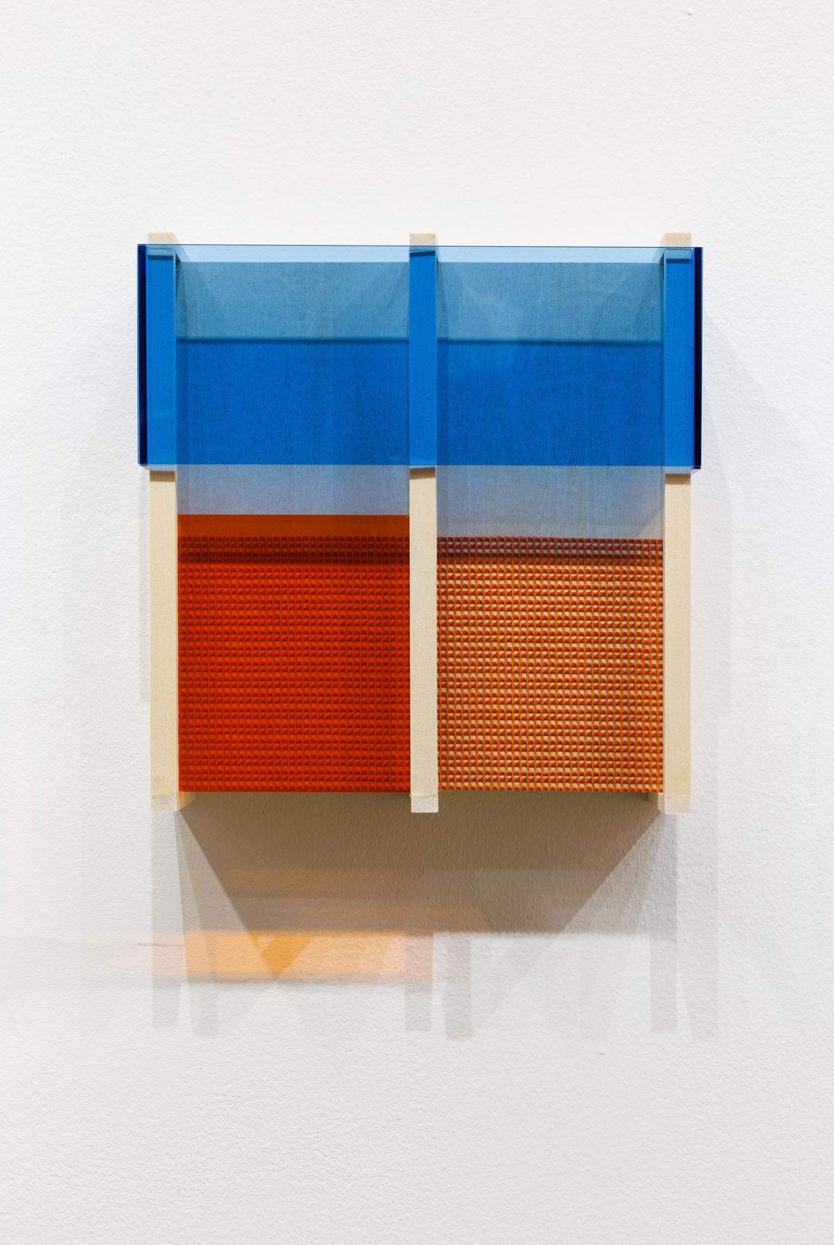 “S/T (At Rest) [Sin título (En reposo)]”, 2024, de Devora Pérez. A medio camino entre la pintura, la escultura y la instalación, el trabajo de Devora explora los mecanismos en los que opera la percepción.