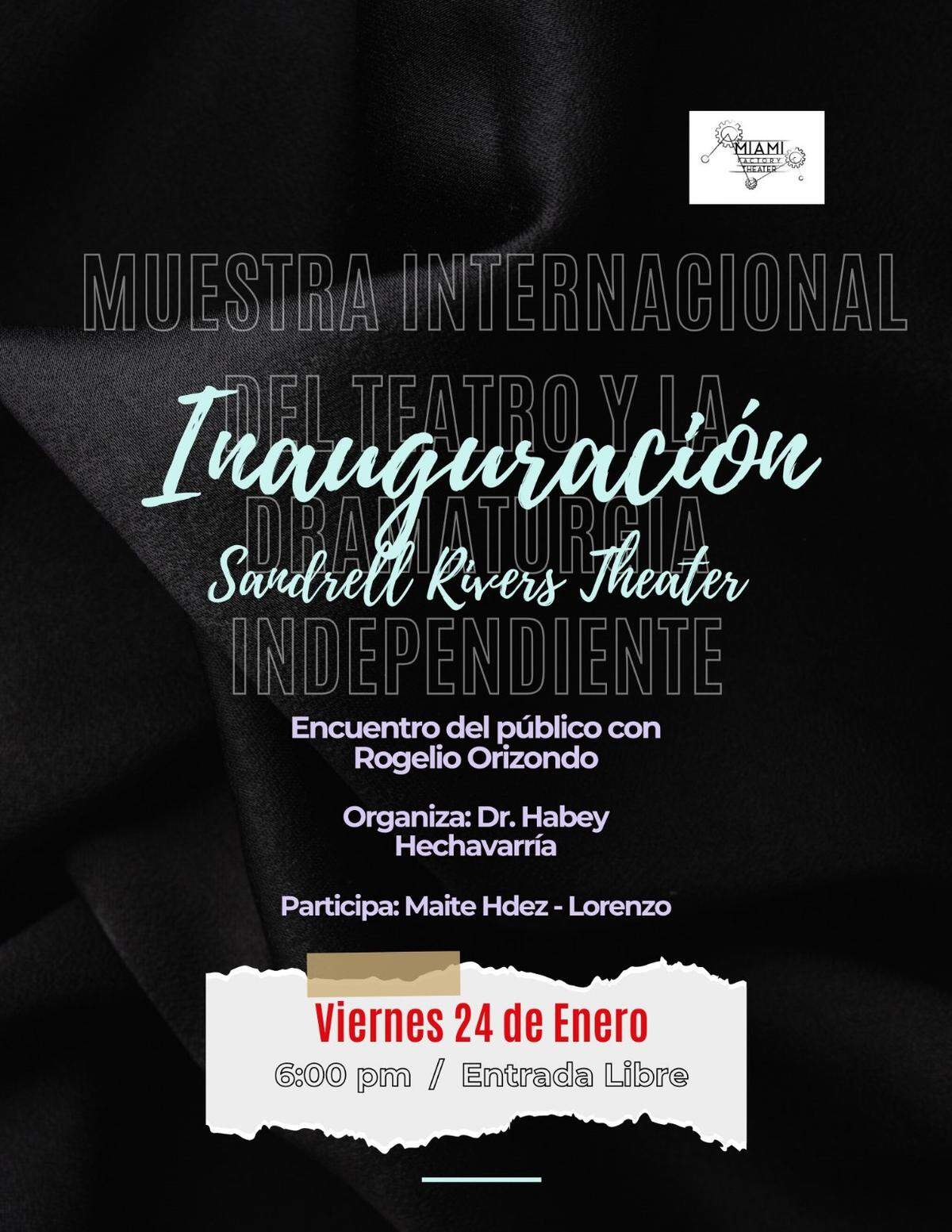 Afiche de invitación al conversatorio. Diseño de Erom Jimmy a partir de una foto de Steven Salgado.