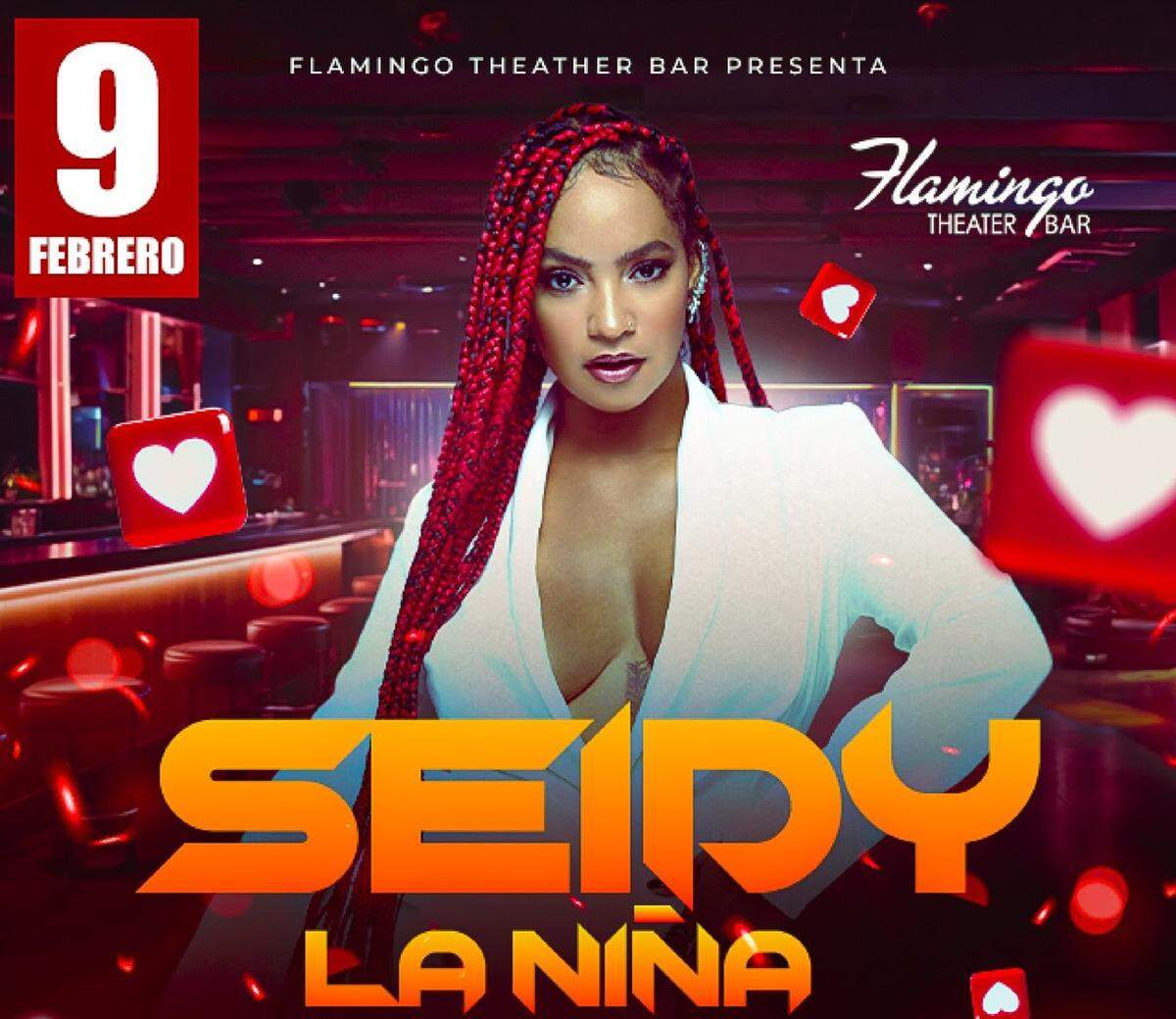Seidy La Niña, la artista imparable con una energía inigualable en el Flamingo Theater.