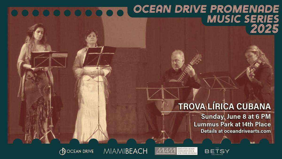 Música en vivo gratuita en Ocean Drive todos los domingos.