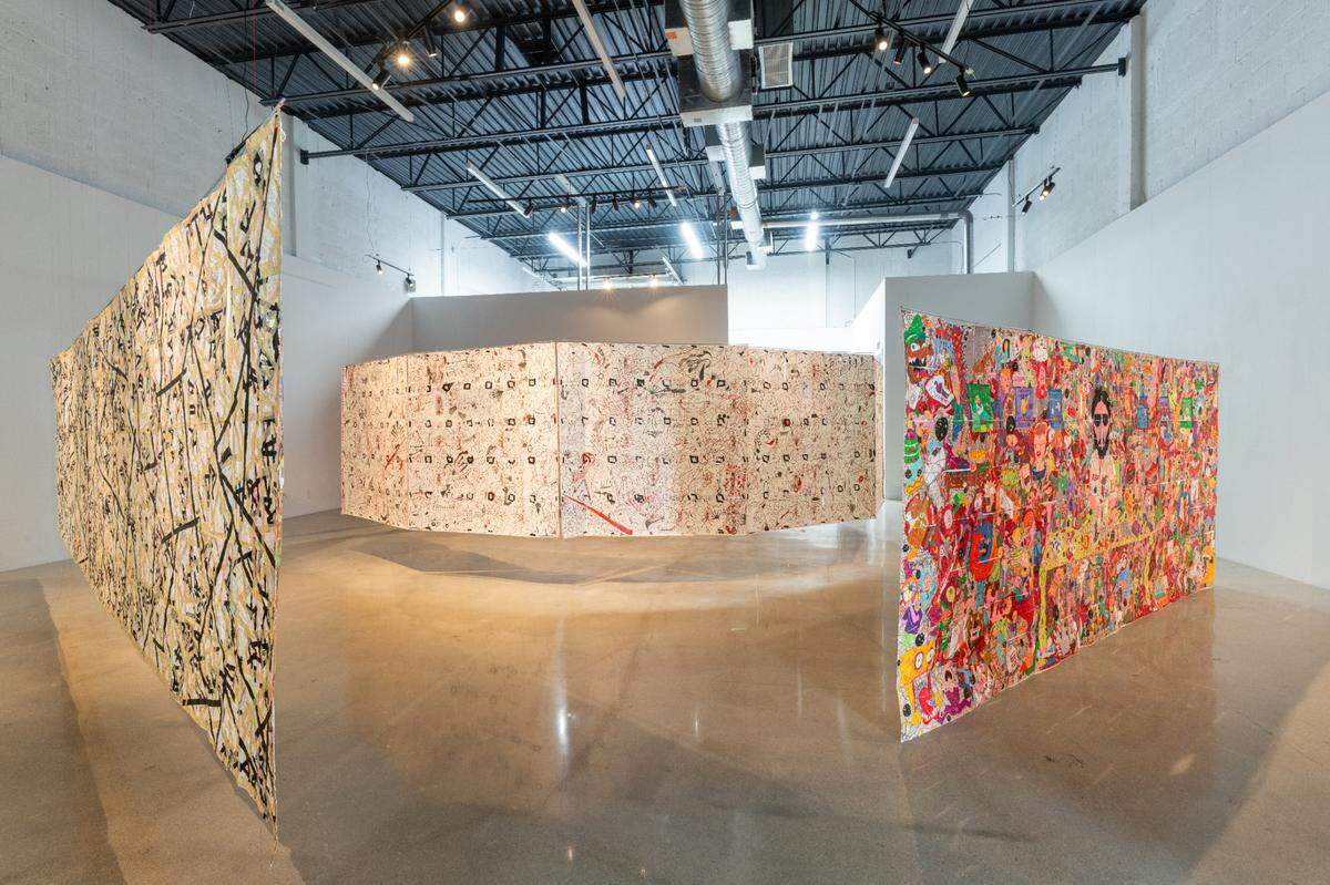 Obras de Camilo Restrepo en la Galería La Cometa de Miami.