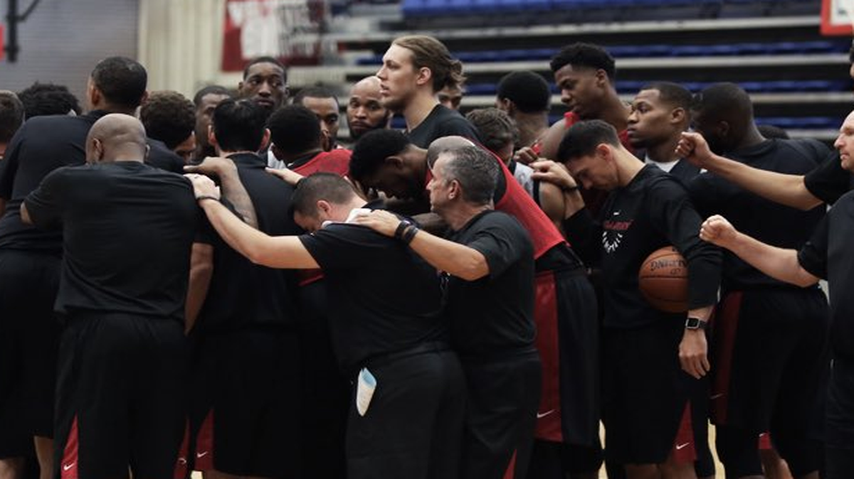 El Heat de Miami completó el jueves su tercer día de práctica en la cancha de Florida Atlantic University, de Boca Raton.