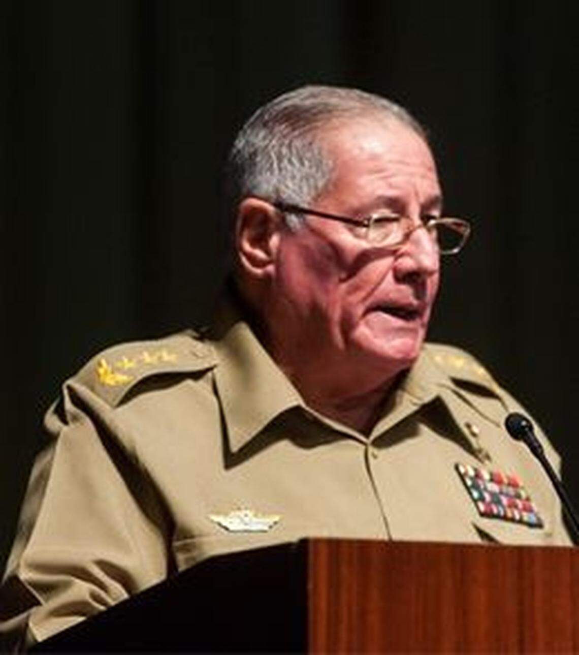 El general Álvaro López Miera, jefe del Ministerio de las Fuerzas Armadas Revolucionarias de Cuba