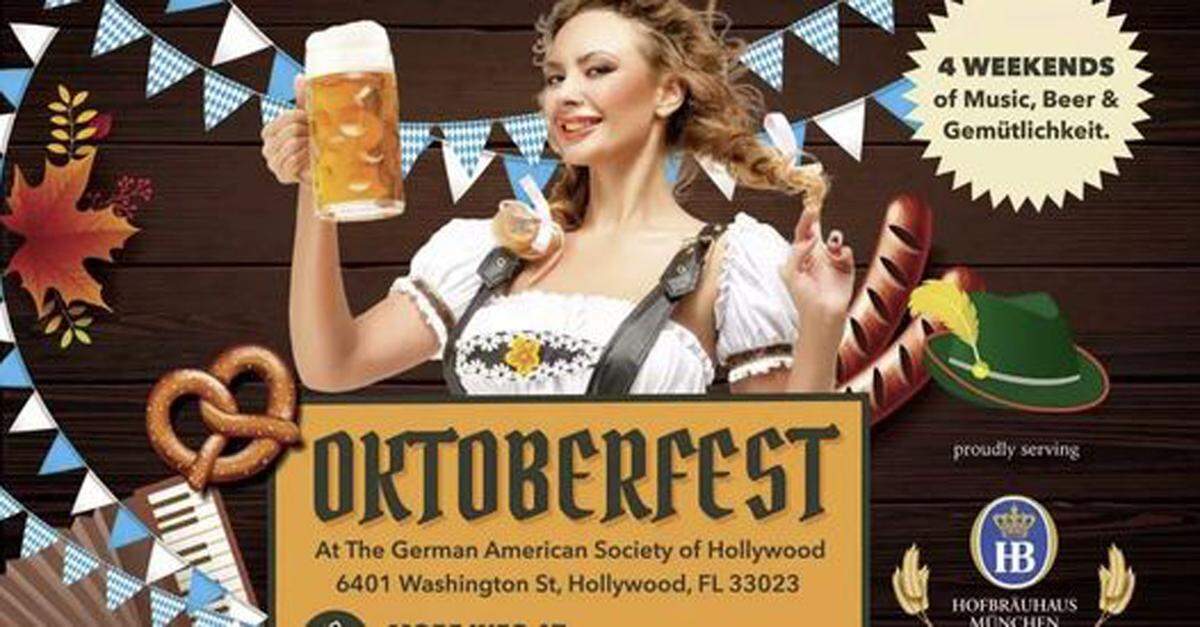 Celebre el Oktoberfest German American Club de Hollywood.