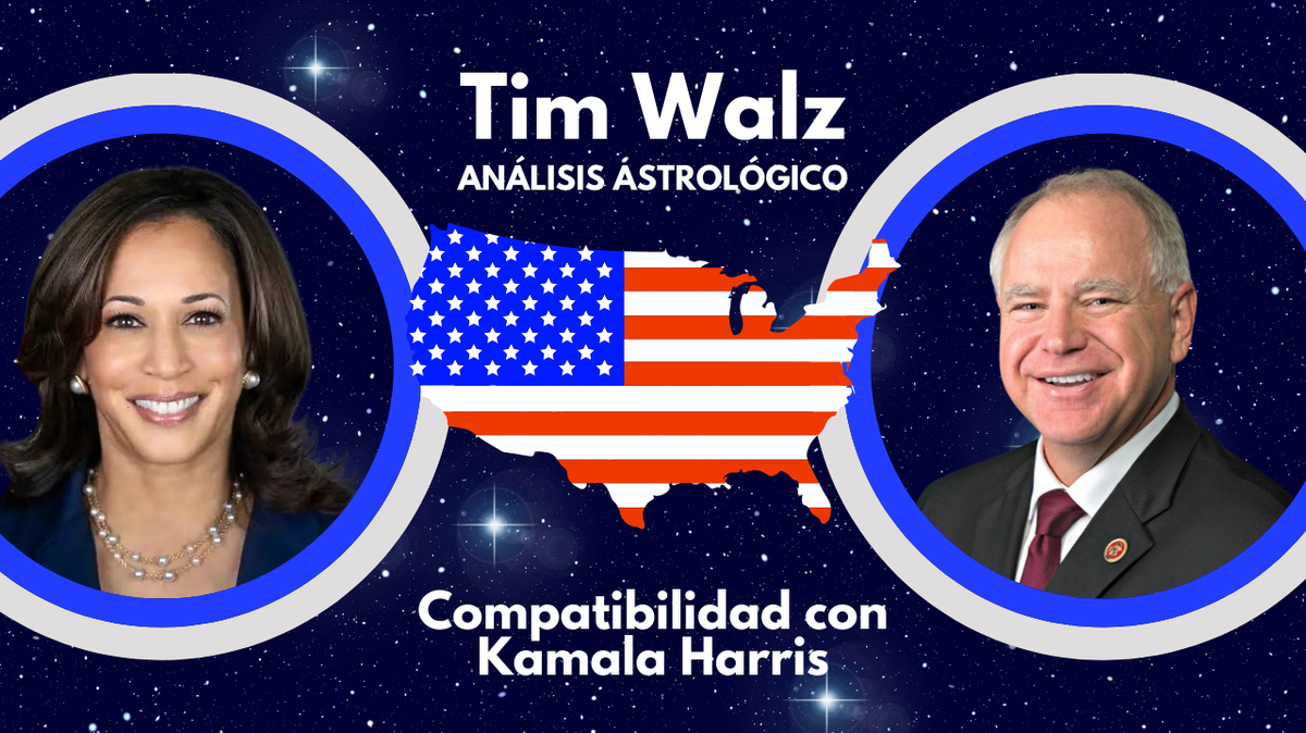 Tim Walz es el compañero de formula de la vicepresidenta demócrata Kamala Harris. Walz es Aries y tiene cualidades de un líder valiente y natural. Aries nos ayuda a motivarnos, a luchar por nuestras convicciones, y nos inspira a no tener miedo.