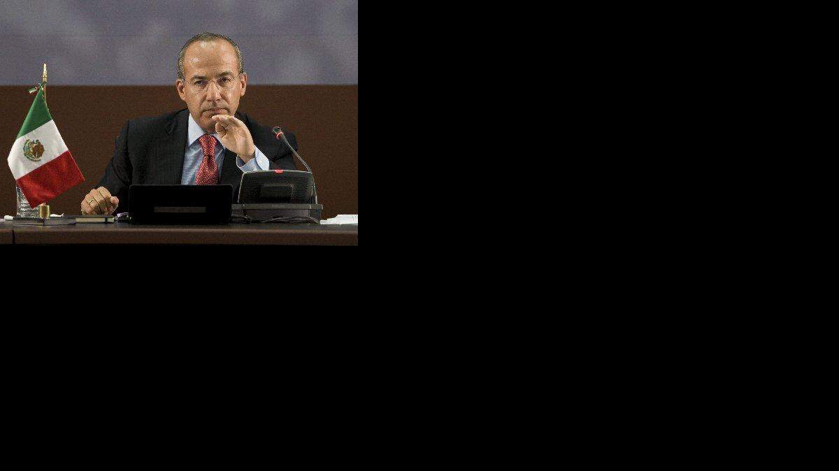 El presidente mexicano Felipe Calderón.