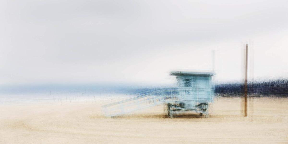 “Santa Monica, #1, tríptico, 2019, 39 x 39 pulgadas cada panel, 10 pies en total, edición de 5.