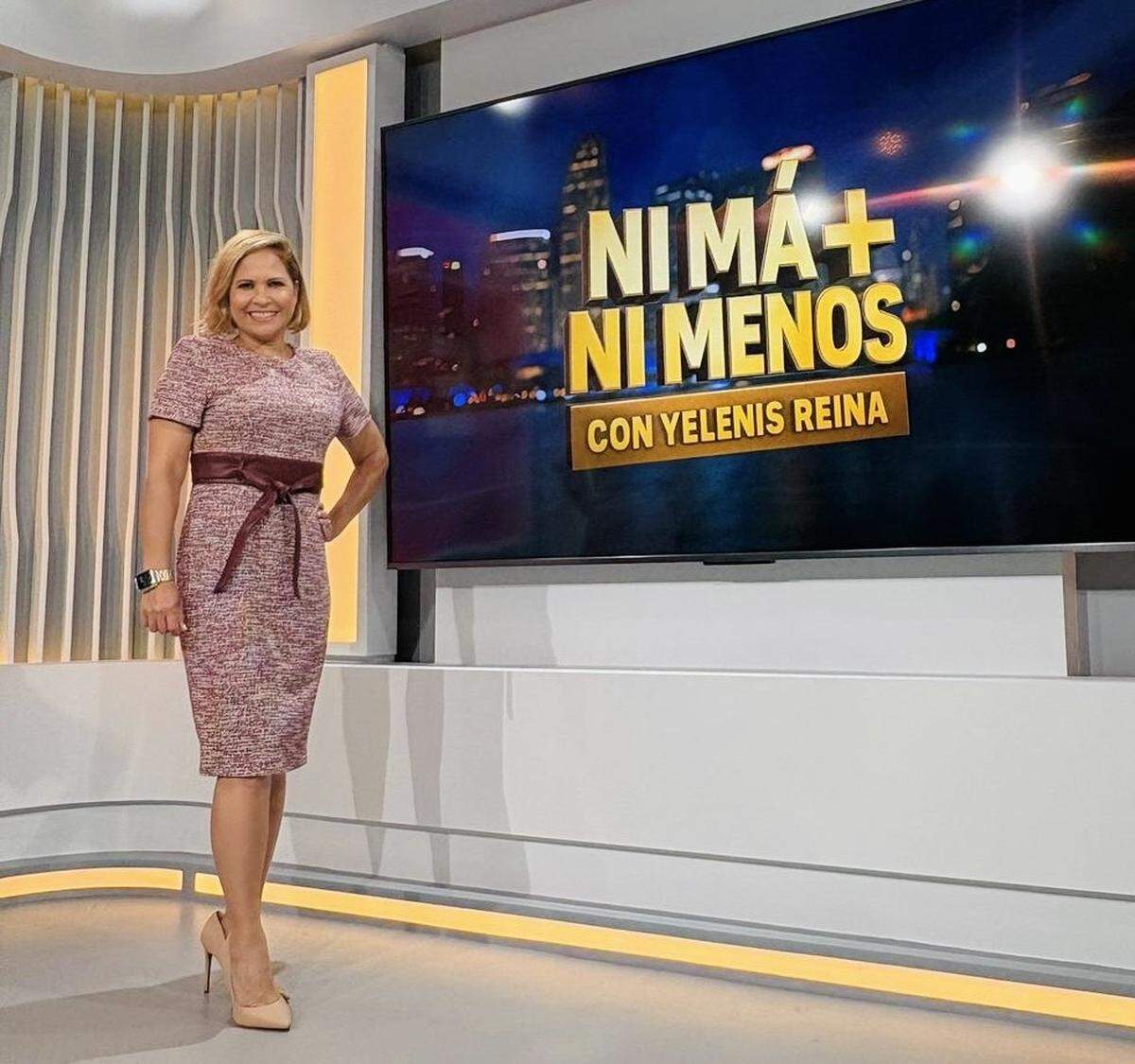 Yelenis puntualiza que el programa tiene segmentos de entretenimiento, en los que ha entrevistado a la cantante Malena Burke y a otras celebridades.