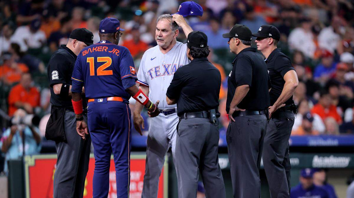 Dusty Baker y Bruce Bochy (der.) brillan en la Serie de Campeonato de la Liga Americana como los mánagers más veteranos de las Mayores.