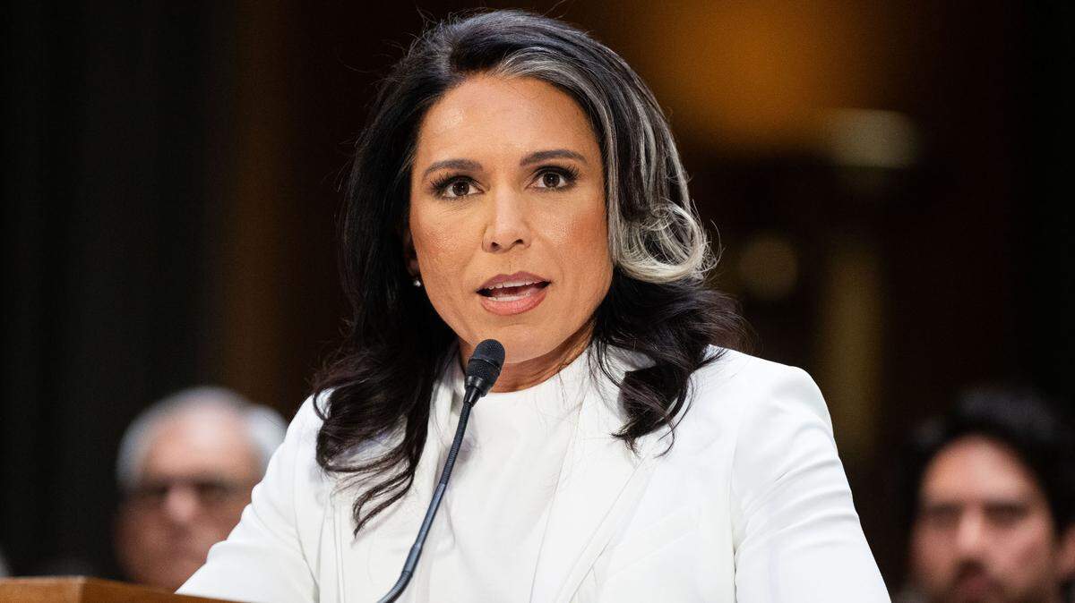 Tulsi Gabbard, nominada para directora de Inteligencia Nacional (DNI), durante su audiencia ante el Comité de Inteligencia del Senado en el Capitolio de EEUU.