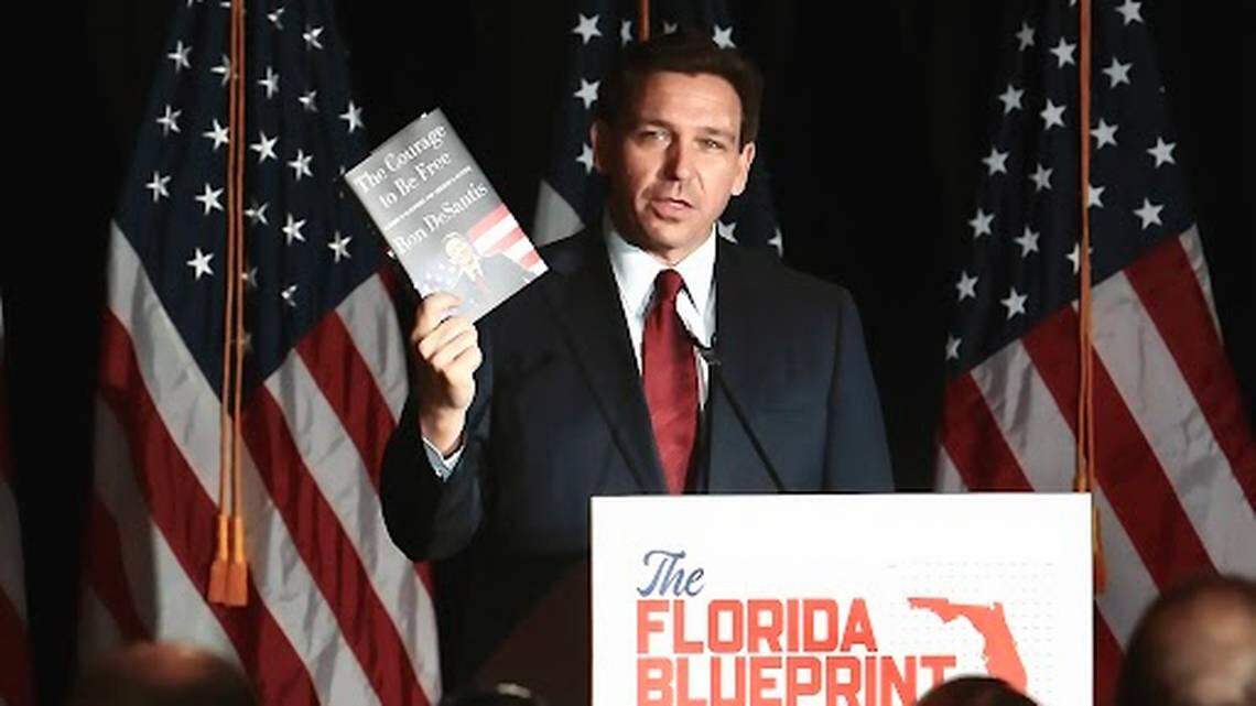 Miami Herald File: Florida Gov. Ron DeSantis has made his state’s successes a key part of his presidential campaign. Inflation could undercut that platform.