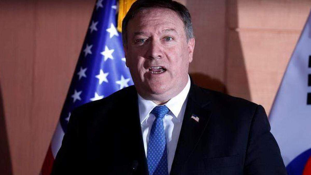 El secretario de Estado estadounidense, Mike Pompeo, habla durante una conferencia de prensa el jueves 14 de junio de 2018, en Seúl (Corea del Sur).