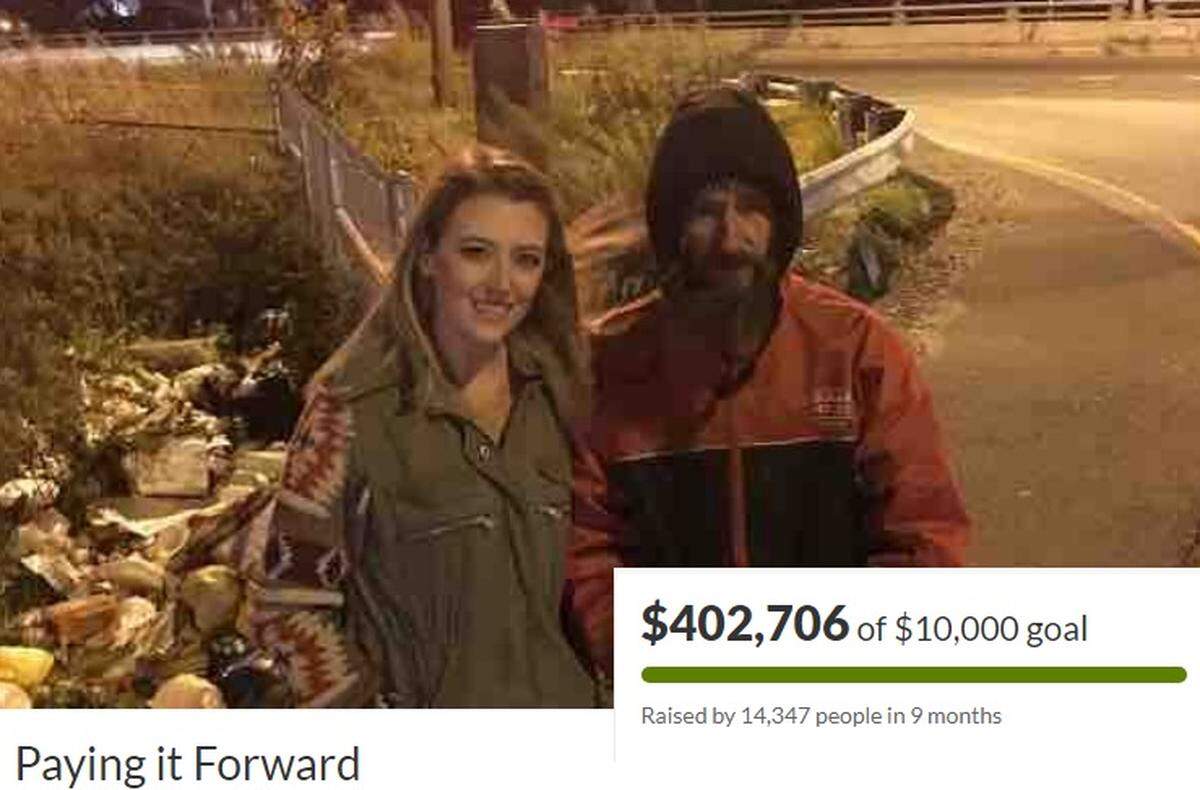 Kate McClure creó una campaña de recolección de dinero en GoFundMe para Johnny Bobbitt Jr y superó los $400,000.
