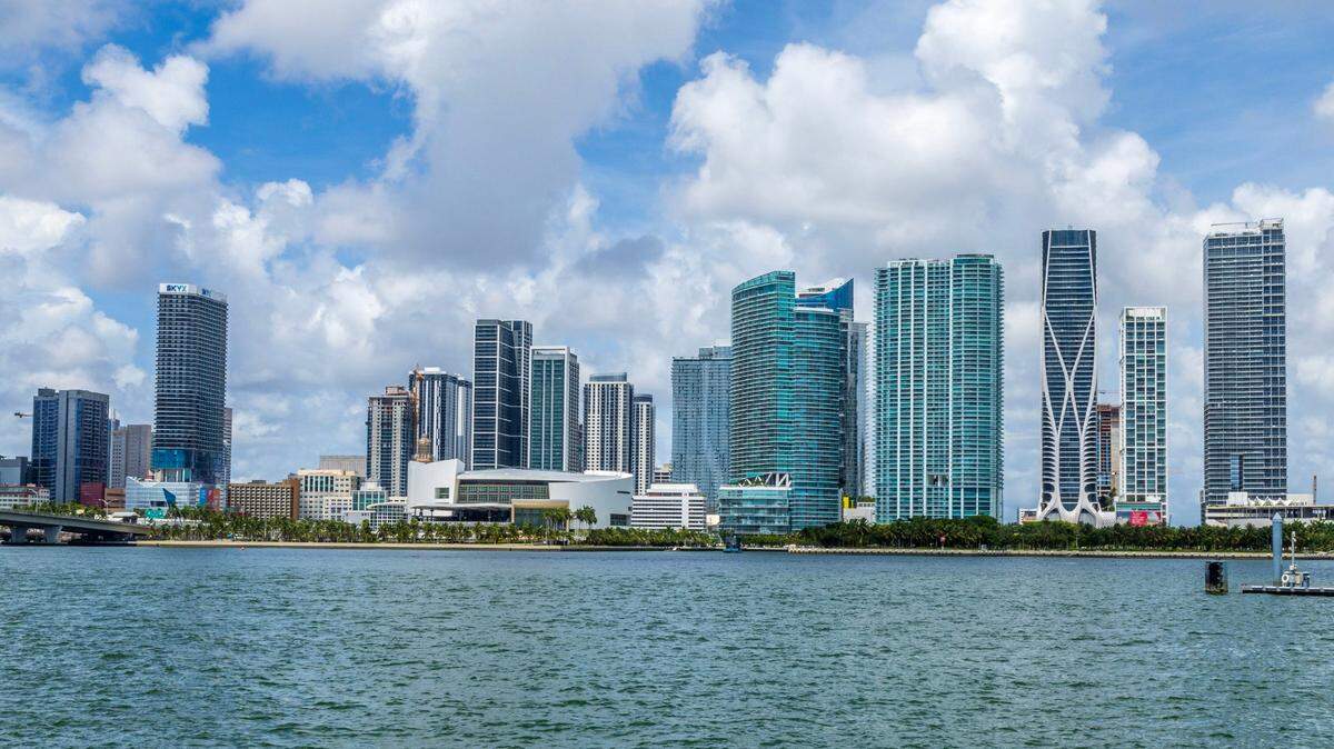 A view of the condo-heavy Miami skyline.