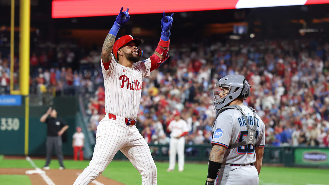 Furia total hunde a los Marlins en Filadelfia: los Filis imponen récord de jonrones y Luzardo llega a 15 triunfos