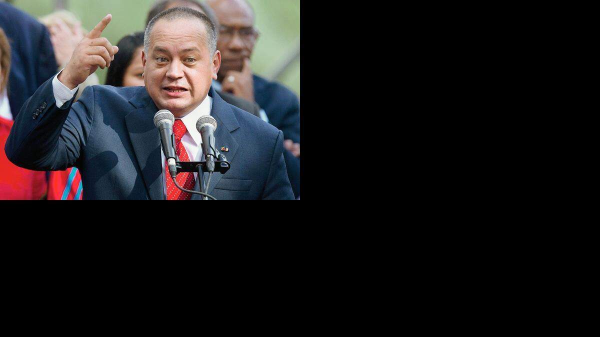 El presidente de la Asamblea Nacional, el diputado oficialista Diosdado Cabello.  