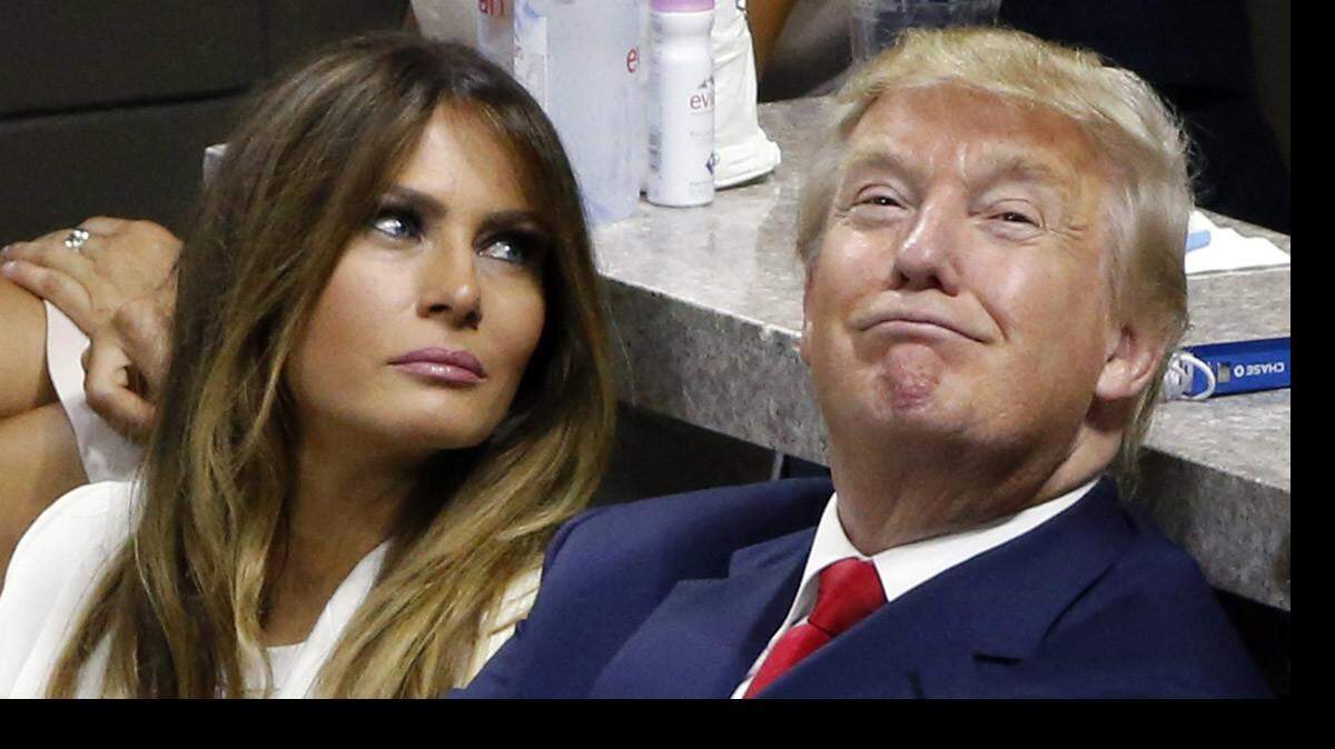 Melania y Donald Trump. AP