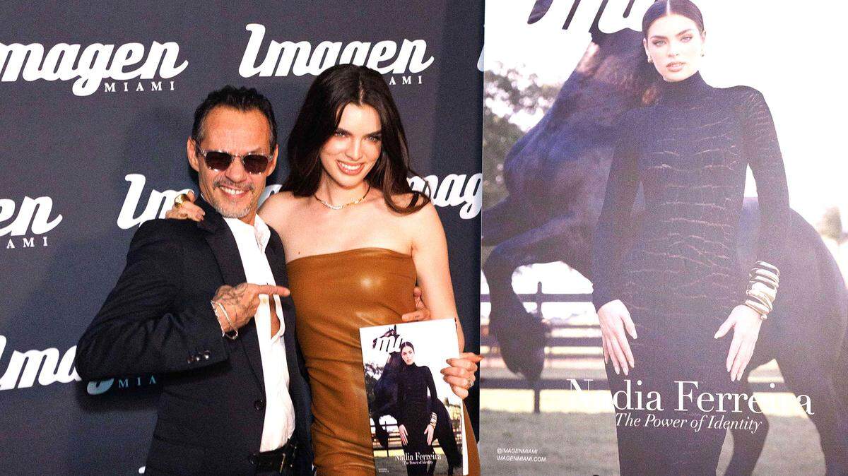 Nadia Ferreira y Marc Anthony.
