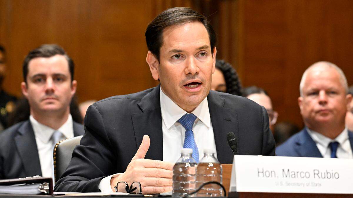 El secretario de Estado de Estados Unidos, Marco Rubio, interviene durante las audiencias del Subcomité de Estado, Operaciones Extranjeras y Programas Relacionados del Comité de Asignaciones del Senado para examinar las estimaciones presupuestarias propuestas para el año fiscal 2026 del Departamento de Estado, en el edificio de oficinas Dirksen del Senado en Washington, D.C., el martes 20 de mayo de 2025.
