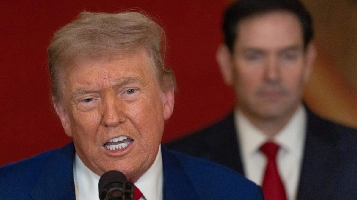 U.S. President Donald Trump delivers an address to the nation from the White House on Saturday, after three Iranian nuclear facilities were struck by the U.S. military.