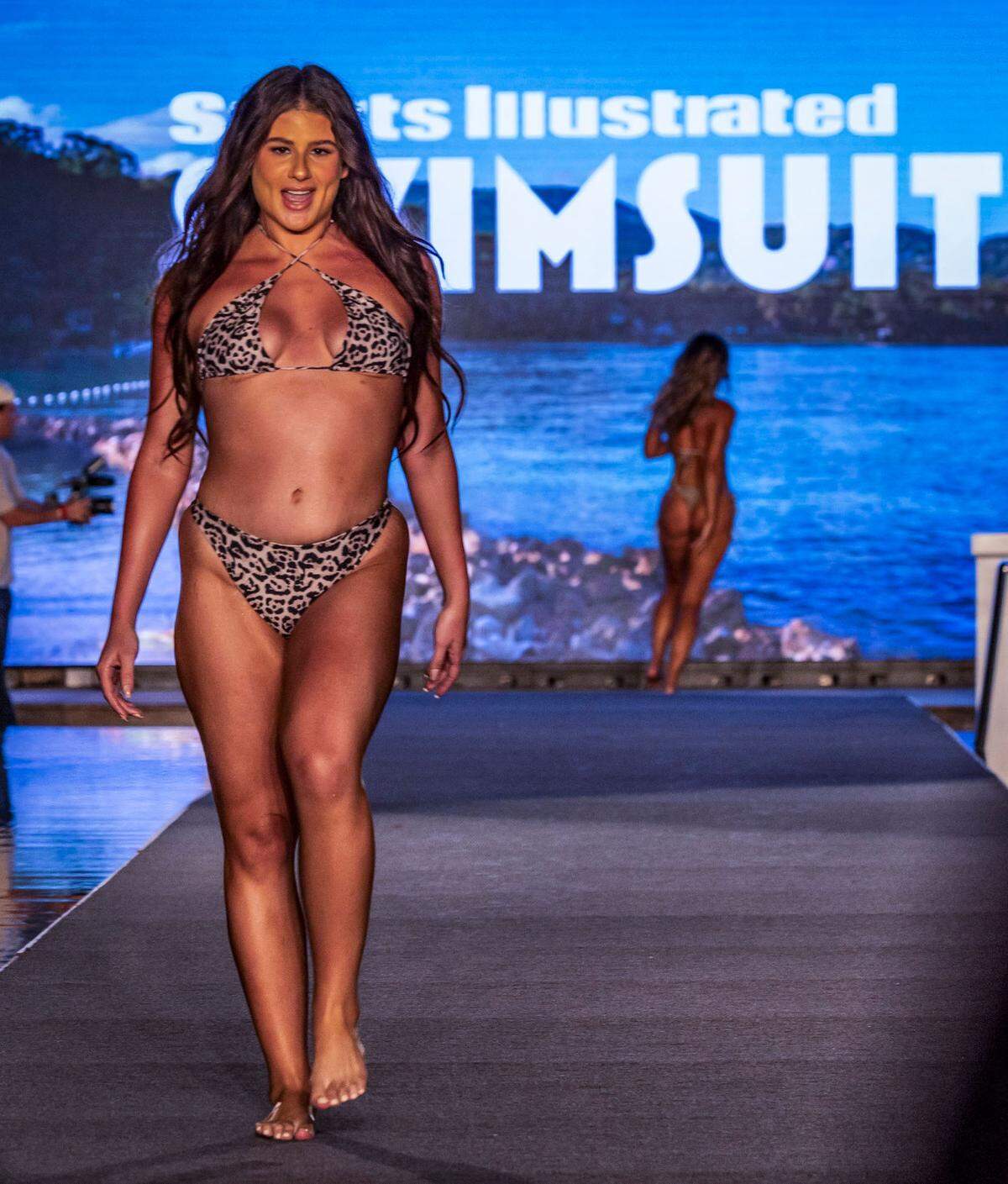 Remi Bader walks the Sports Illustrated Swimsuit Runway 2025 Show at the W South Beach, in Miami Beach, on Saturday May 31, 2025.