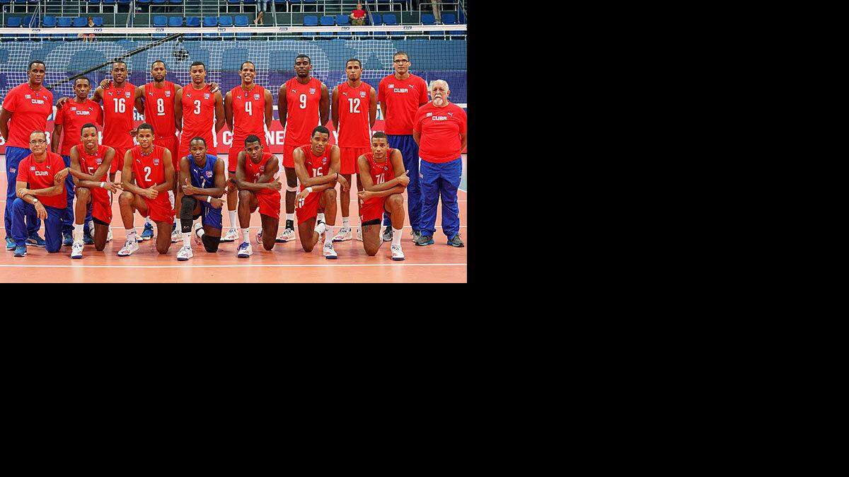 La selección cubana de voleibol.  http://worldleague.2016.fivb.com/
