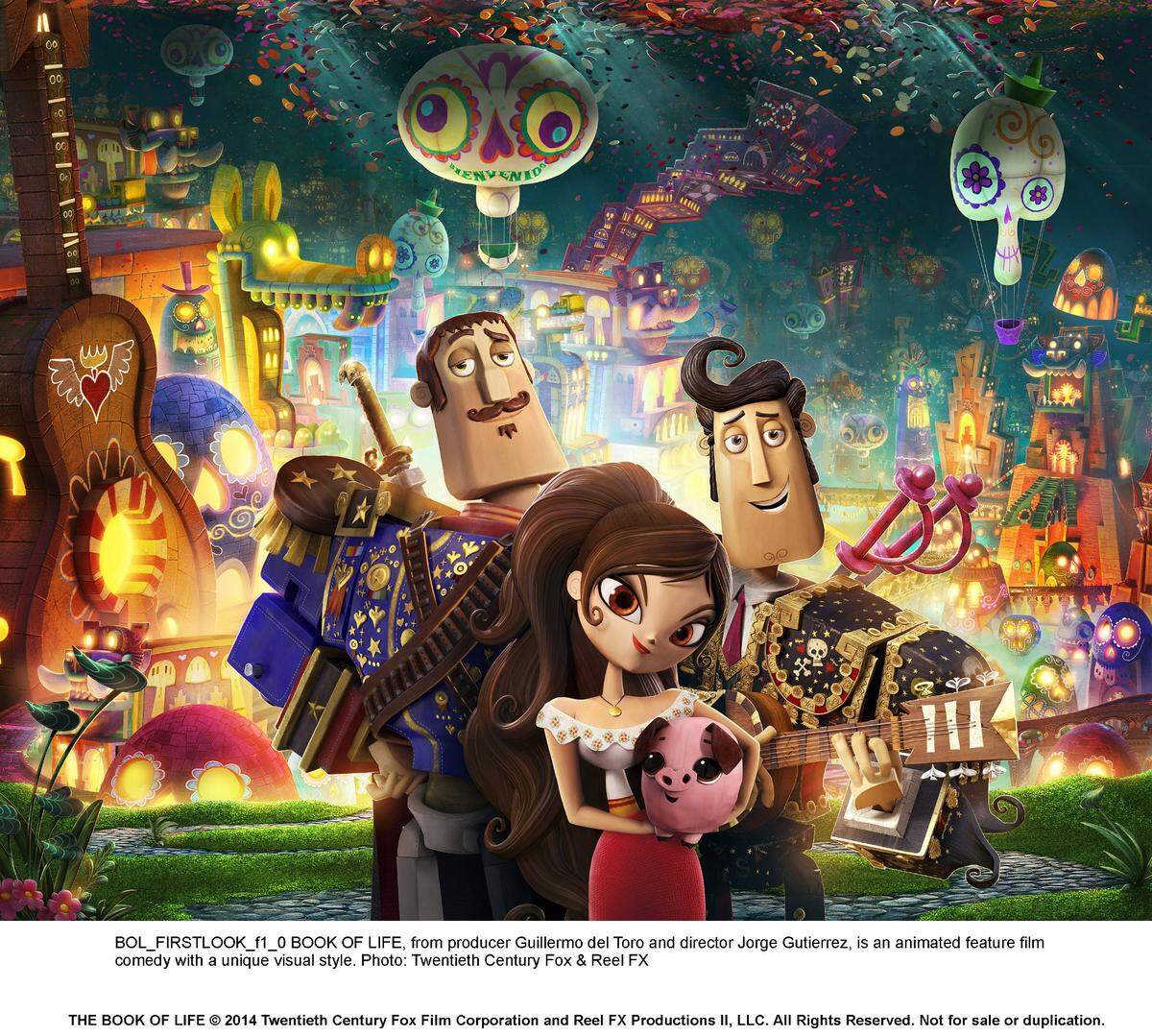 En el Coral Gables Art Cinema se presenta ‘The Book of Life’ (2014) de Jorge R. Gutiérrez con la producción de Guillermo del Toro.