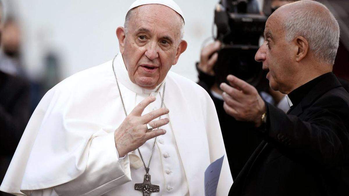 Pope Francis arrives for the world prayer marathon in the Vatican gardens on May 31, 2021. The percentage of people saying religion is gaining influence in the U.S. doubled in May 2020 but has since returned to pre-pandemic levels of 16%, Gallup found. 