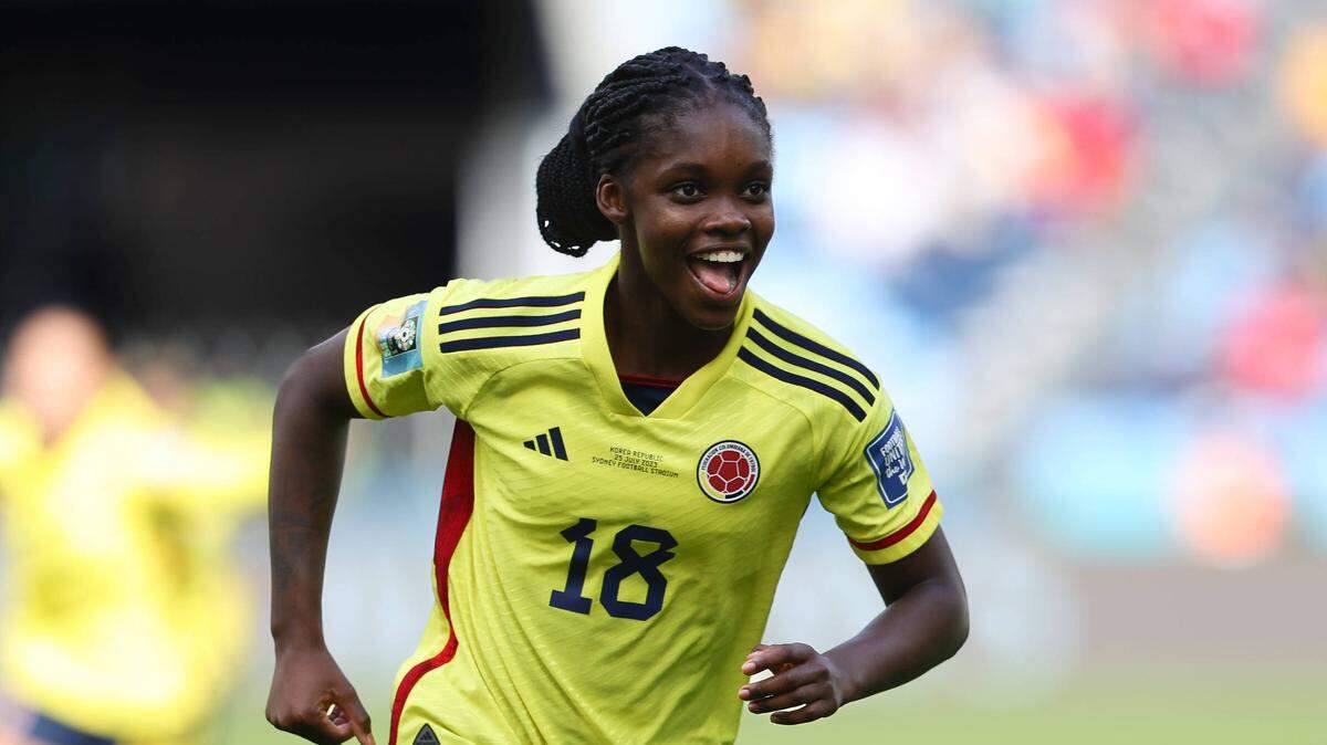 Sobreviviente de un cáncer y con 18 años de edad, Linda Caicedo anotó un gol en el triunfo de Colombia 2-0 ante Corea del Sur en su debut en la Copa Mundial femenina, el martes 25 de julio de 2023 en Sidney, Australia.