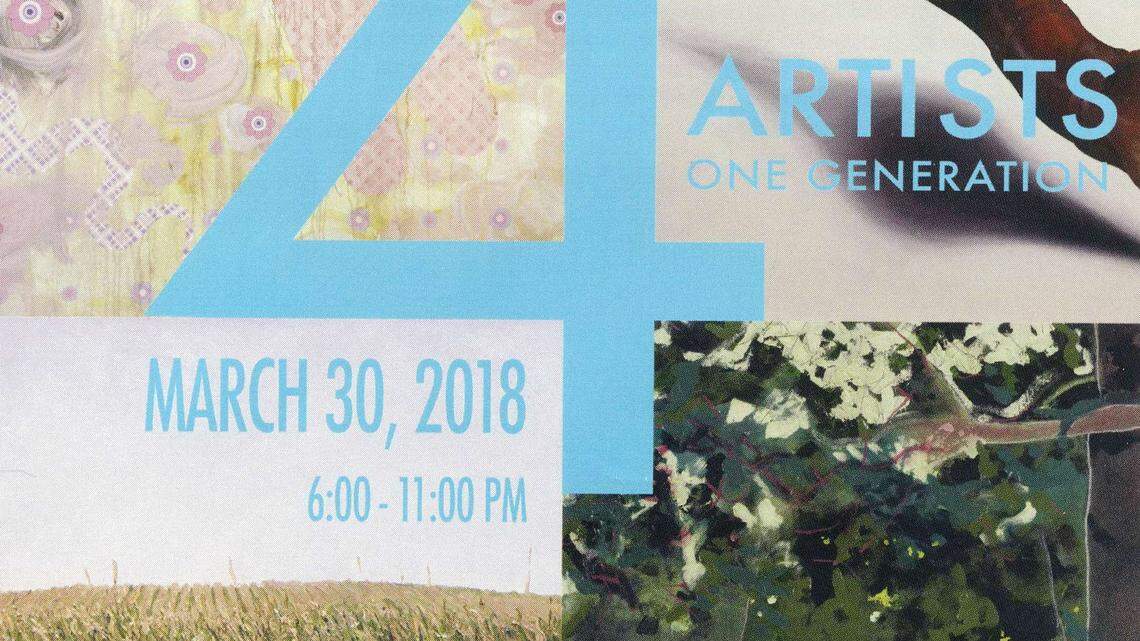 Portada del catálogo de la exposición '4 artistas, una generación' en el Kendall Art Center.