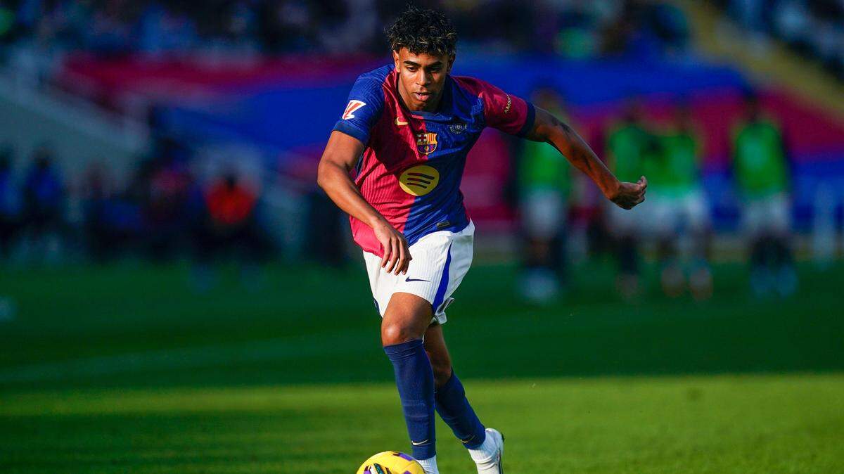 Lamine Yamal disputó la segunda parte ante Las Palmas y se le vio falto de ritmo después de perderse los tres partidos anteriores por una inoportuna lesión de tobillo.