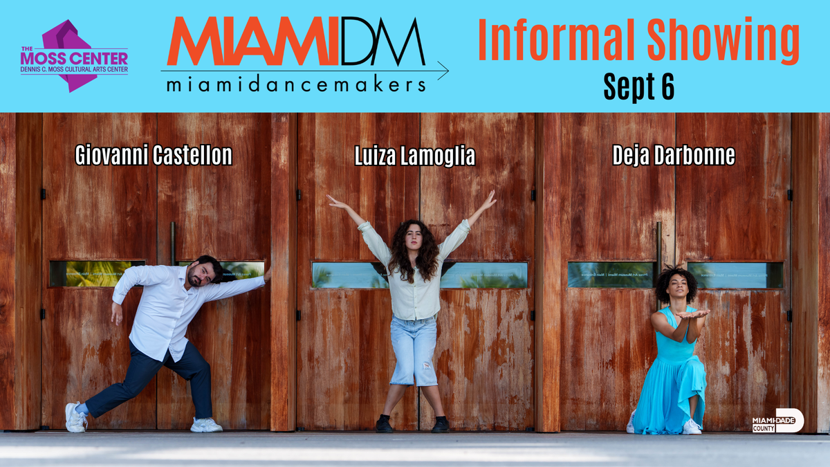 Muestra informal de Miami DanceMakers 2025 en el Dennis C. Moss Cultural Arts Center.