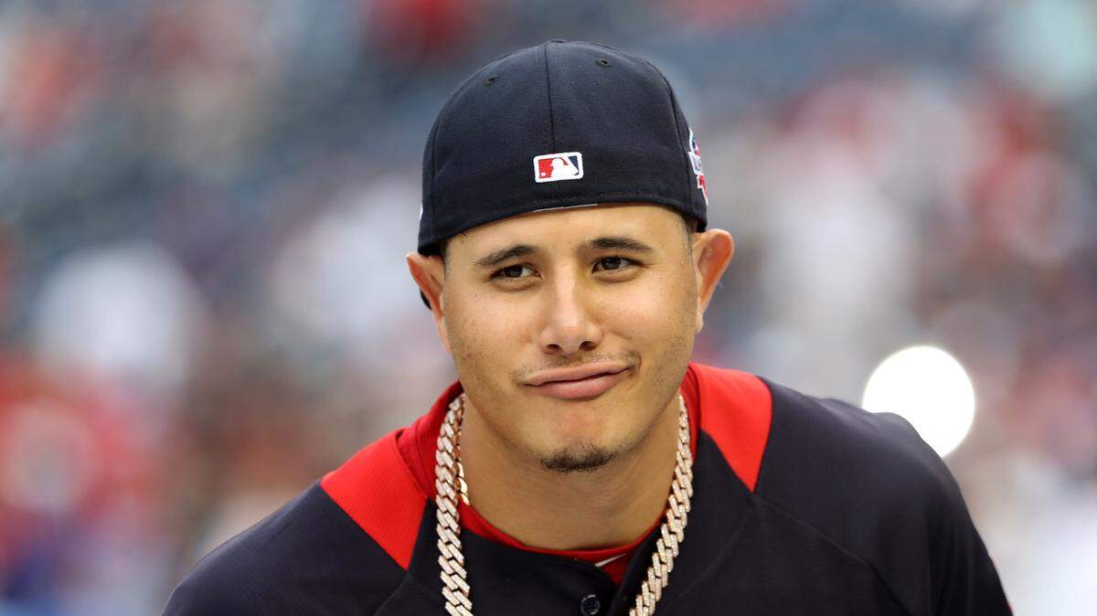 Manny Machado participa en una actividad en el marco del Juego de las Estrellas, el 16 de julio de 2018 en Washington.
