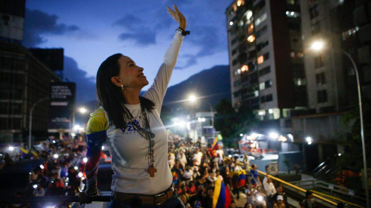Foto de archivo. La líder opositora de Venezuela María Corina Machado afirmó este miércoles que hay un movimiento social de todas las edades y en todas las regiones del país por la “liberación”, pero también por la redención, porque -dijo- los venezolanos deben sanar las heridas y reencontrarse.
