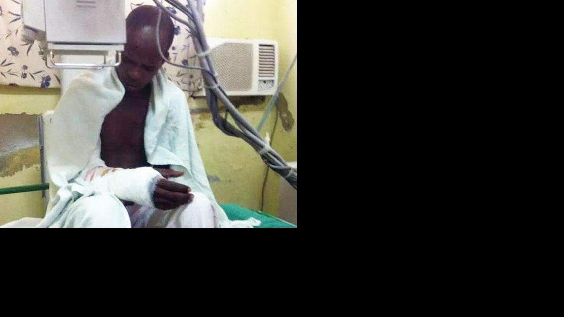 Dionis Pinillo Montalvo en el hospital de Colón, Matanzas.