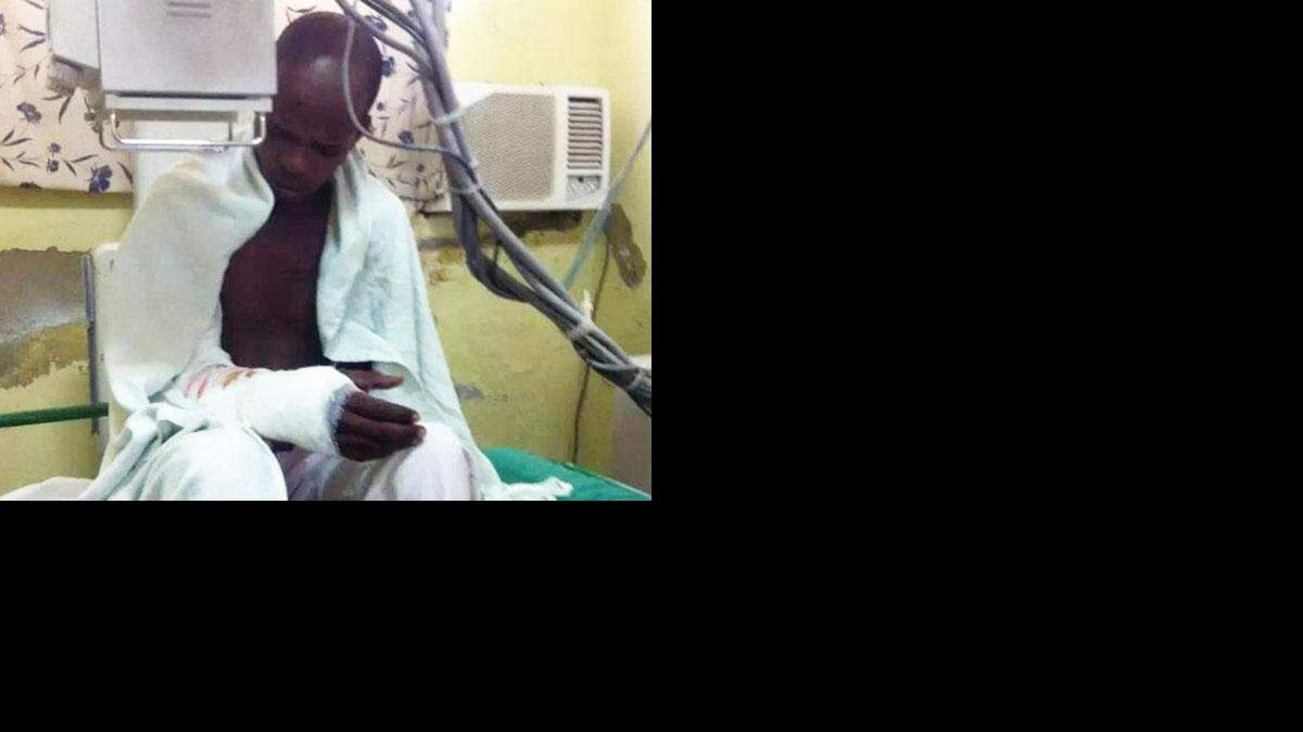 Dionis Pinillo Montalvo en el hospital de Colón, Matanzas.