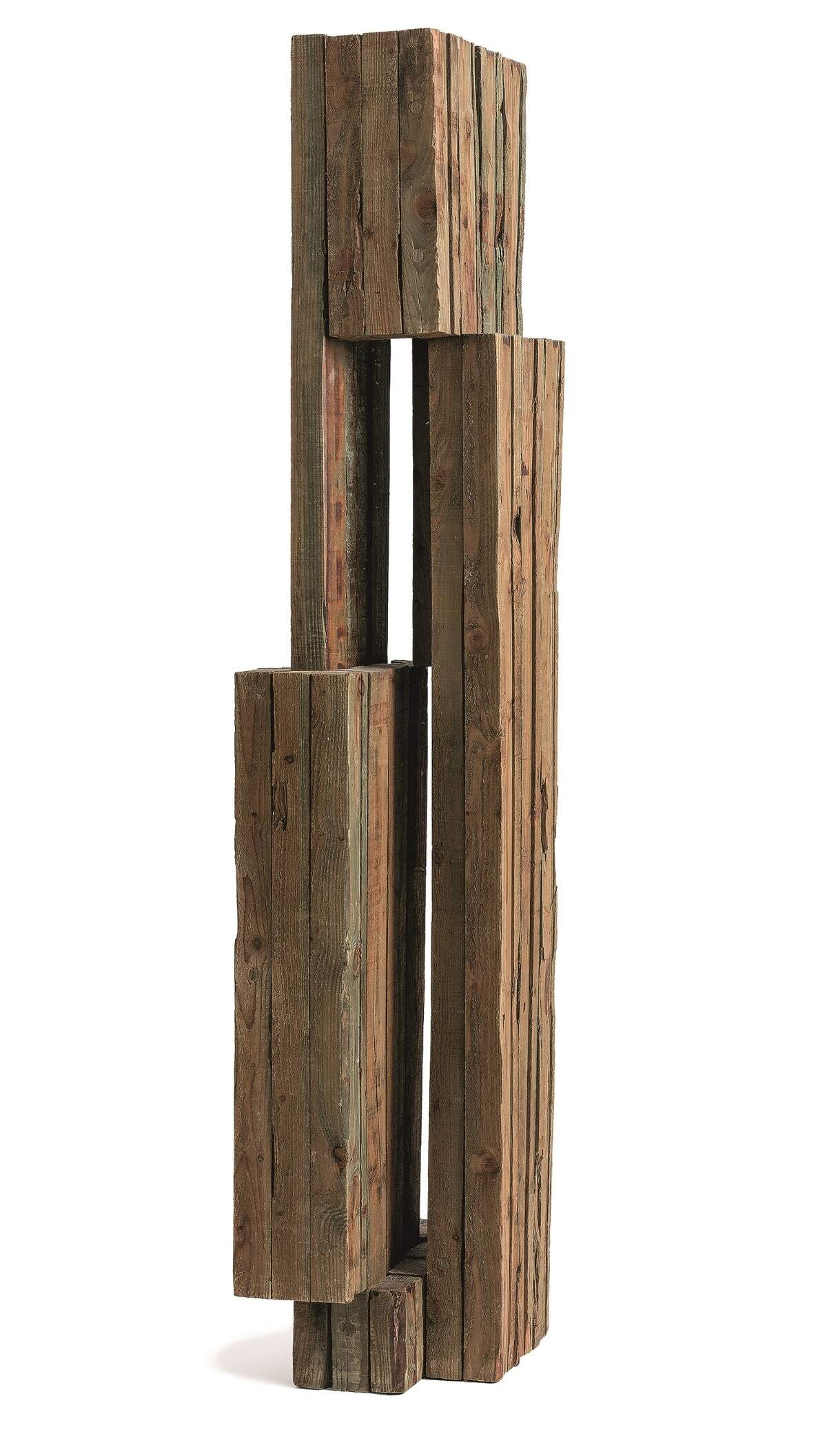 'Sin título', 1976, de Celia Sredni de Birbragher. Escultura en madera, 78 x 14 x 17&nbsp;1/2&nbsp;pulgadas. Colección privada.