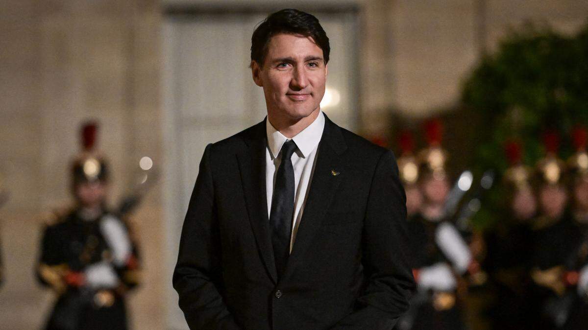 El primer ministro de Canadá, Justin Trudeau, asiste a una cena especial por visita al país, el 4 de octubre de 2024, en París.