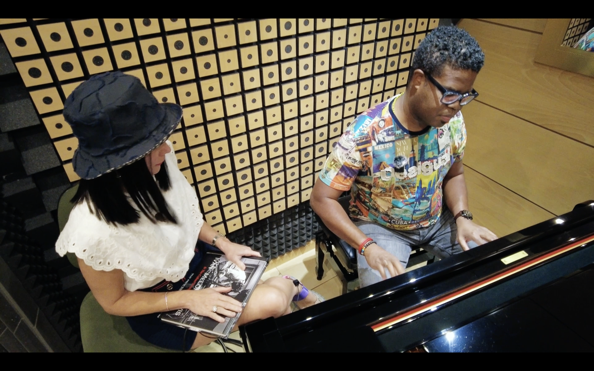 Con el pianista Iván Melón Lewis
