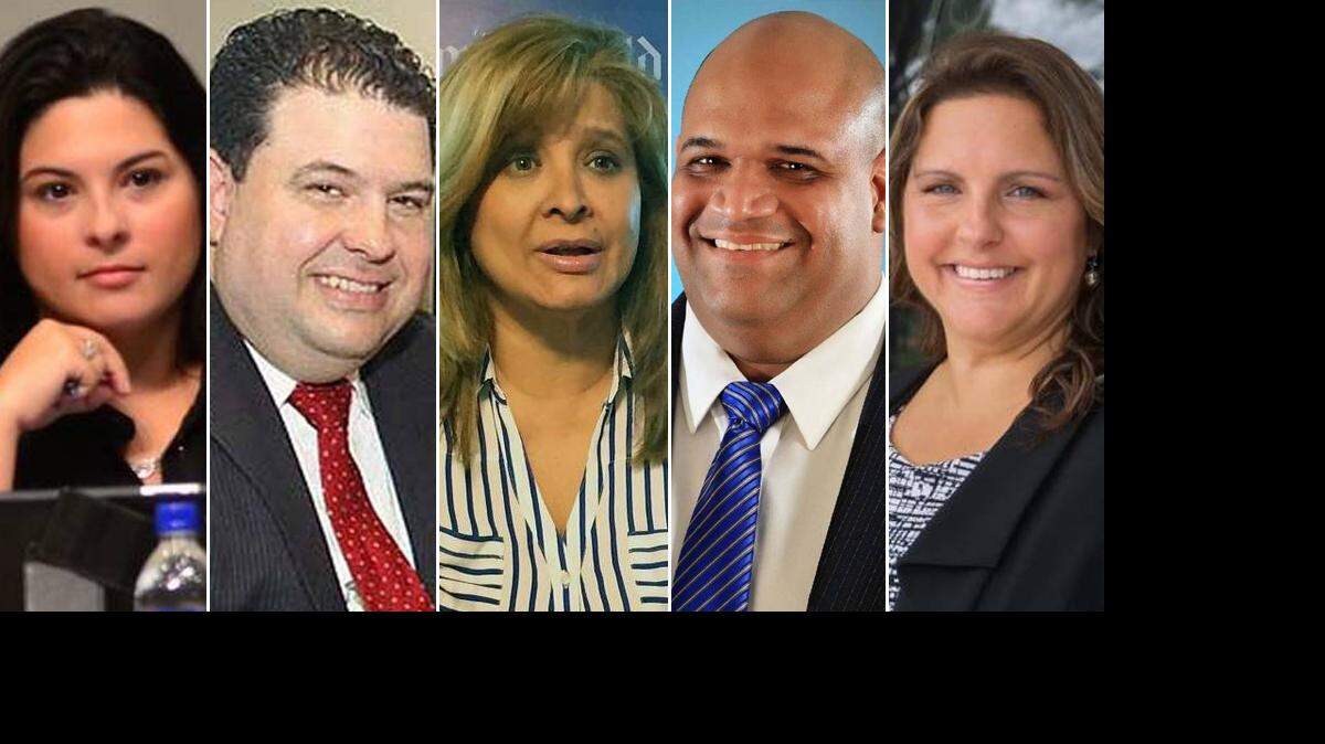 Christi Fraga, David Hernández, Jackelin Guiza, Carlos Pereira y Claudia Mariaca.