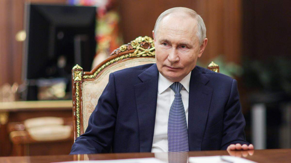 El presidente de Rusia, Vladimir Putin, durante una reunión en el Kremlin de Moscú el 18 de enero de 2025.