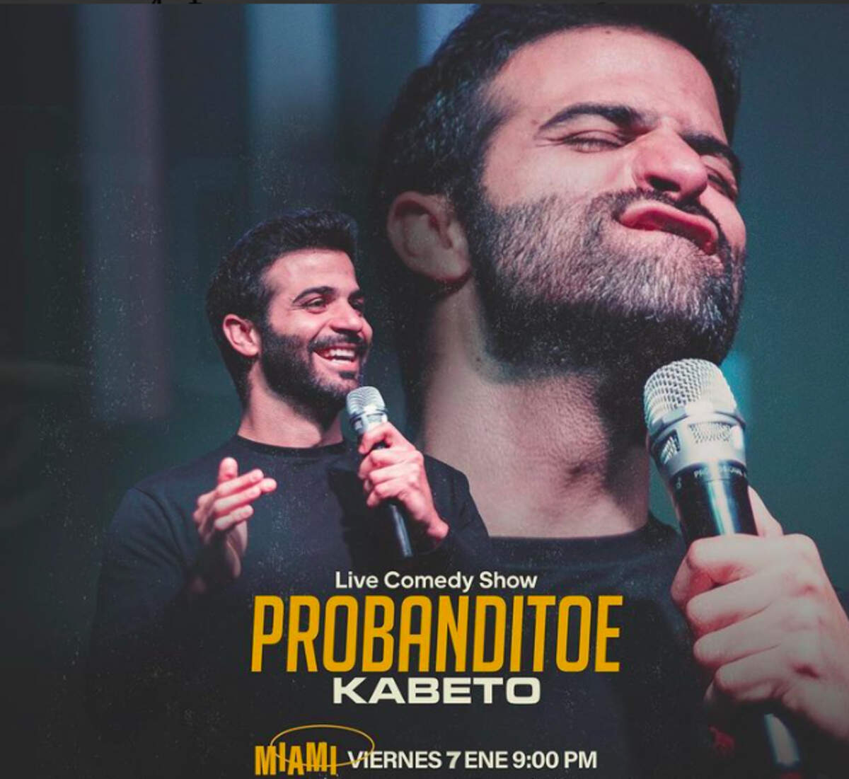 El comediante Kabeto en la Sala Catarsis con “Probanditoe”.