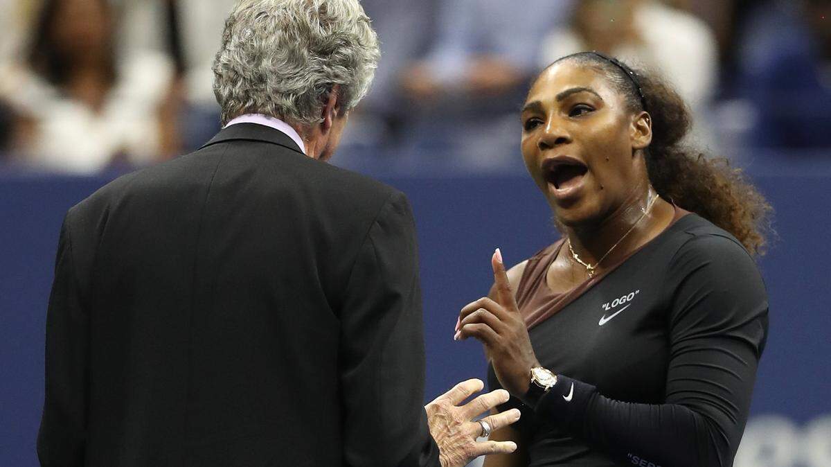 Serena Williams at the US Open in 2018.