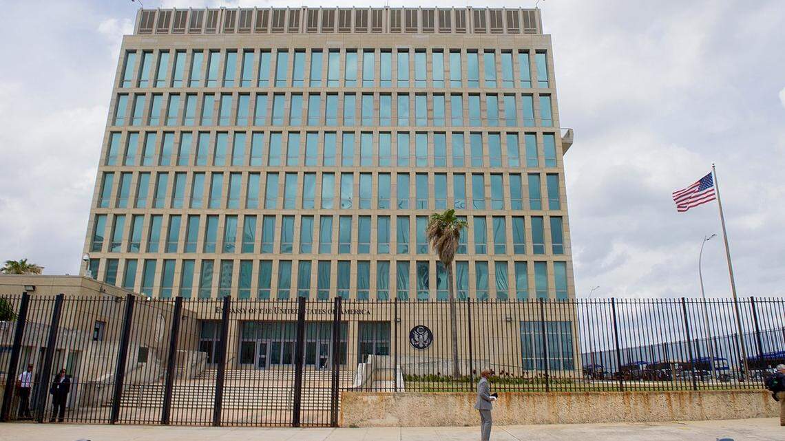La Embajada de Estados Unidos en La Habana.