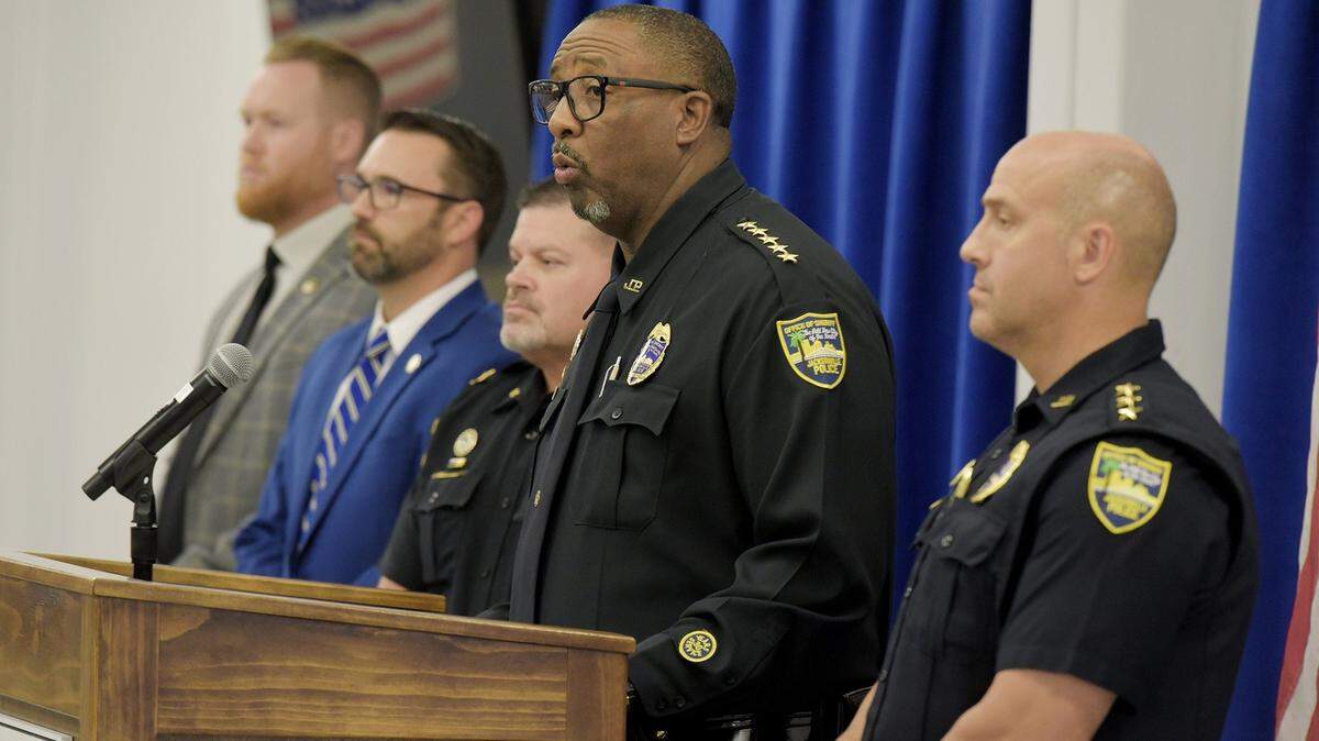 Jacksonville Sheriff T.K. Waters talks about race-motivated mass shooting that killed three people on Aug. 26.