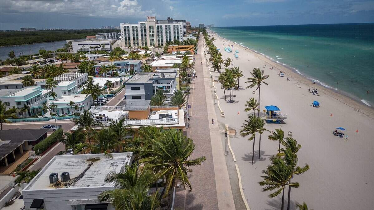 Hollywood Beach, el 16 de agosto de 2023. El cuerpo de una mujer fue hallado allí el 3 de junio de 2026.