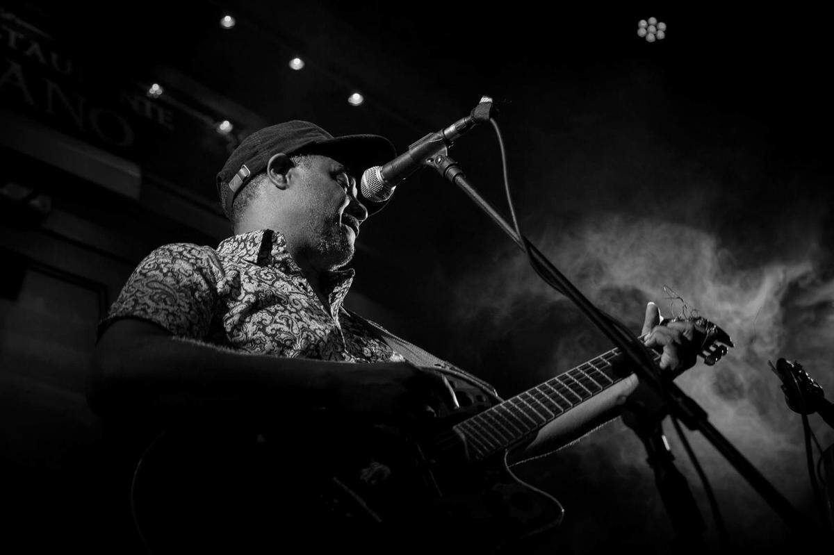 Vanito Brown en el concierto que ofreció en la Calle 57, aquí en Miami, en 2018. 
