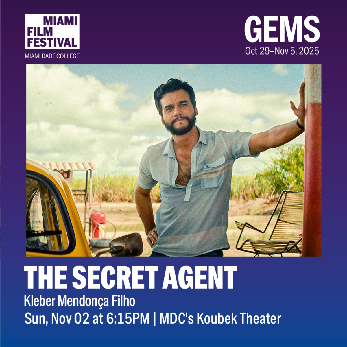 “The Secret Agent” es un&nbsp;thriller&nbsp;político de Brasil por el cual Wagner Moura mereció el premio al Mejor Actor en el Festival de Cannes. 