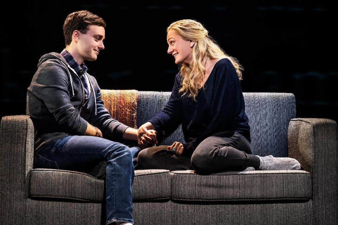 “Dear Evan Hansen” cast members Stephen Christopher Anthony and Jessica E. Sherman.